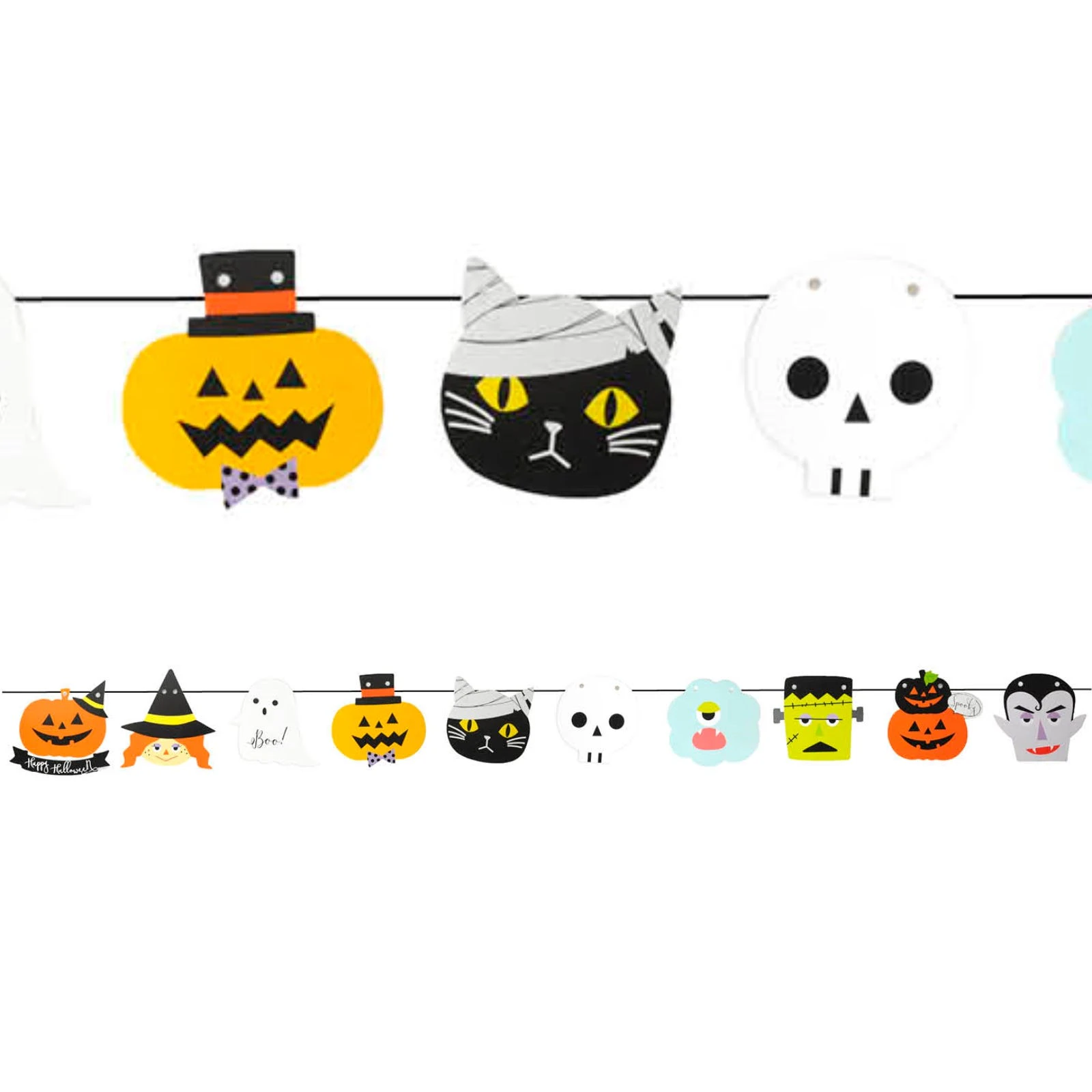 Halloween Friends Garland Banner