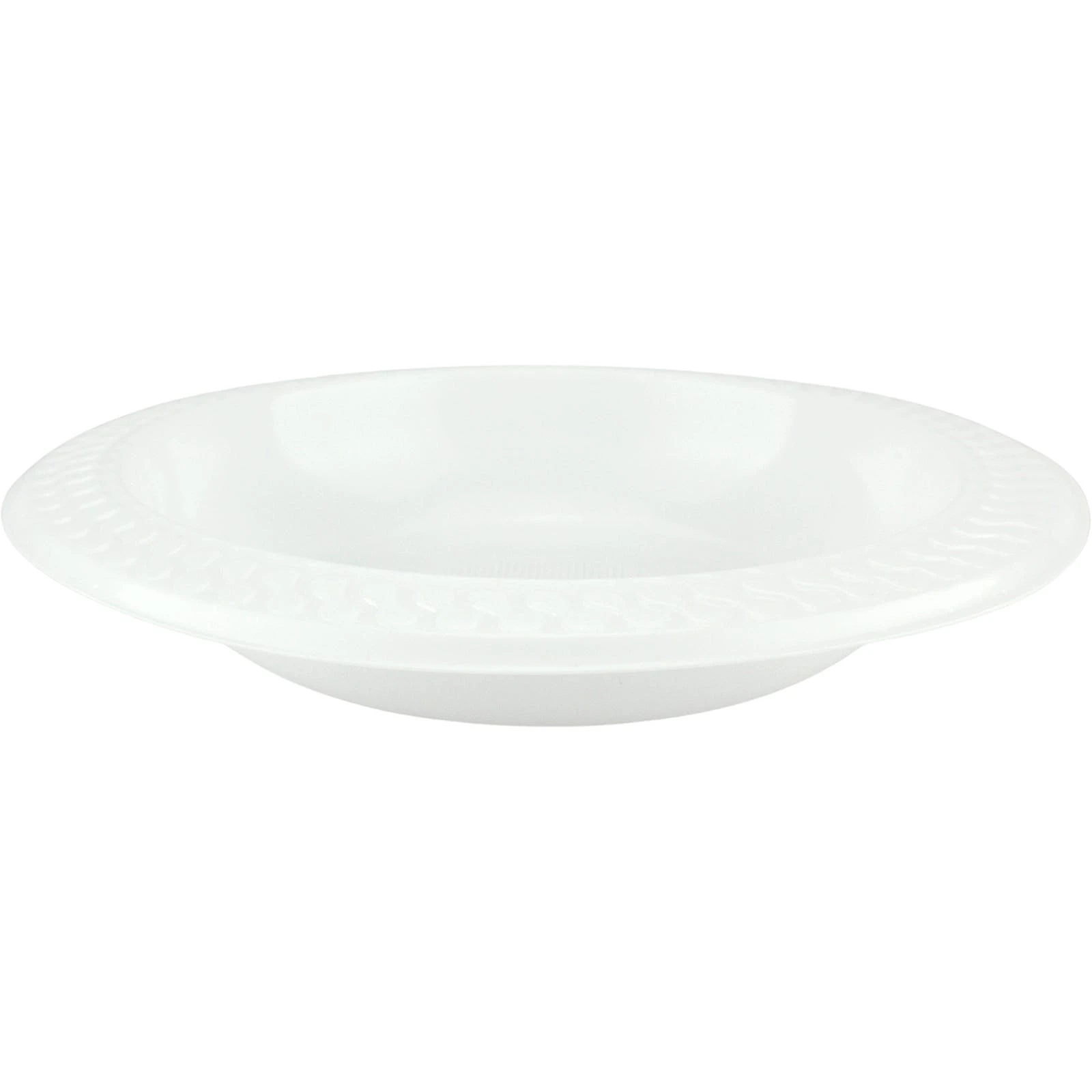 Everyday Living Reusable White Plastic Bowls (Pack of 25)