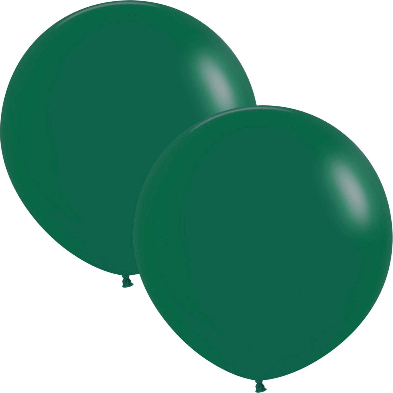 Five Star Jumbo 60cm Matte Forest Green Balloon Round (Pack of 2)