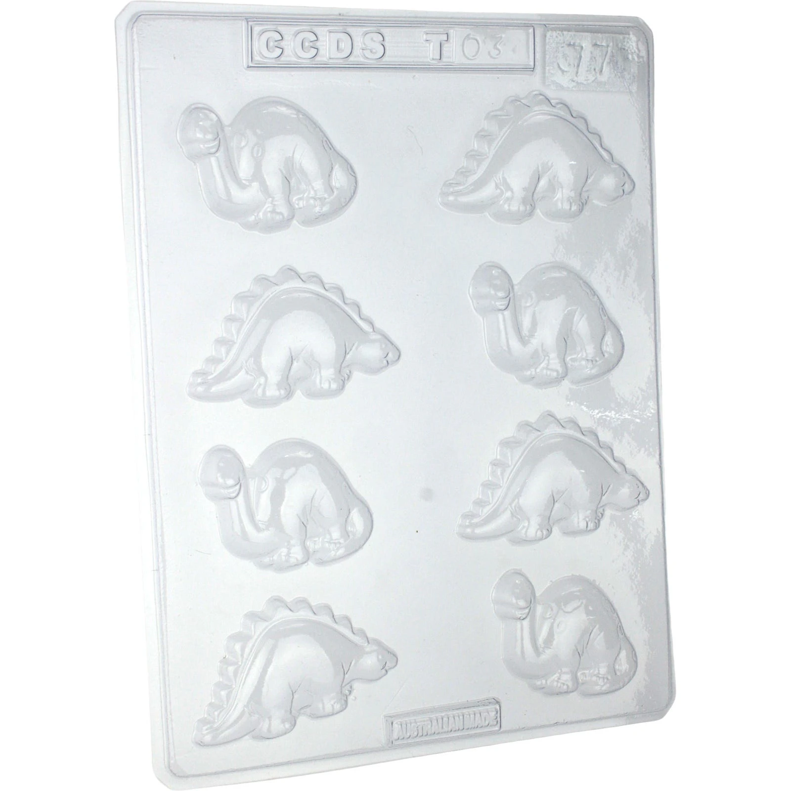 Dinosaur Plastic Chocolate Moulds (1 Sheet)