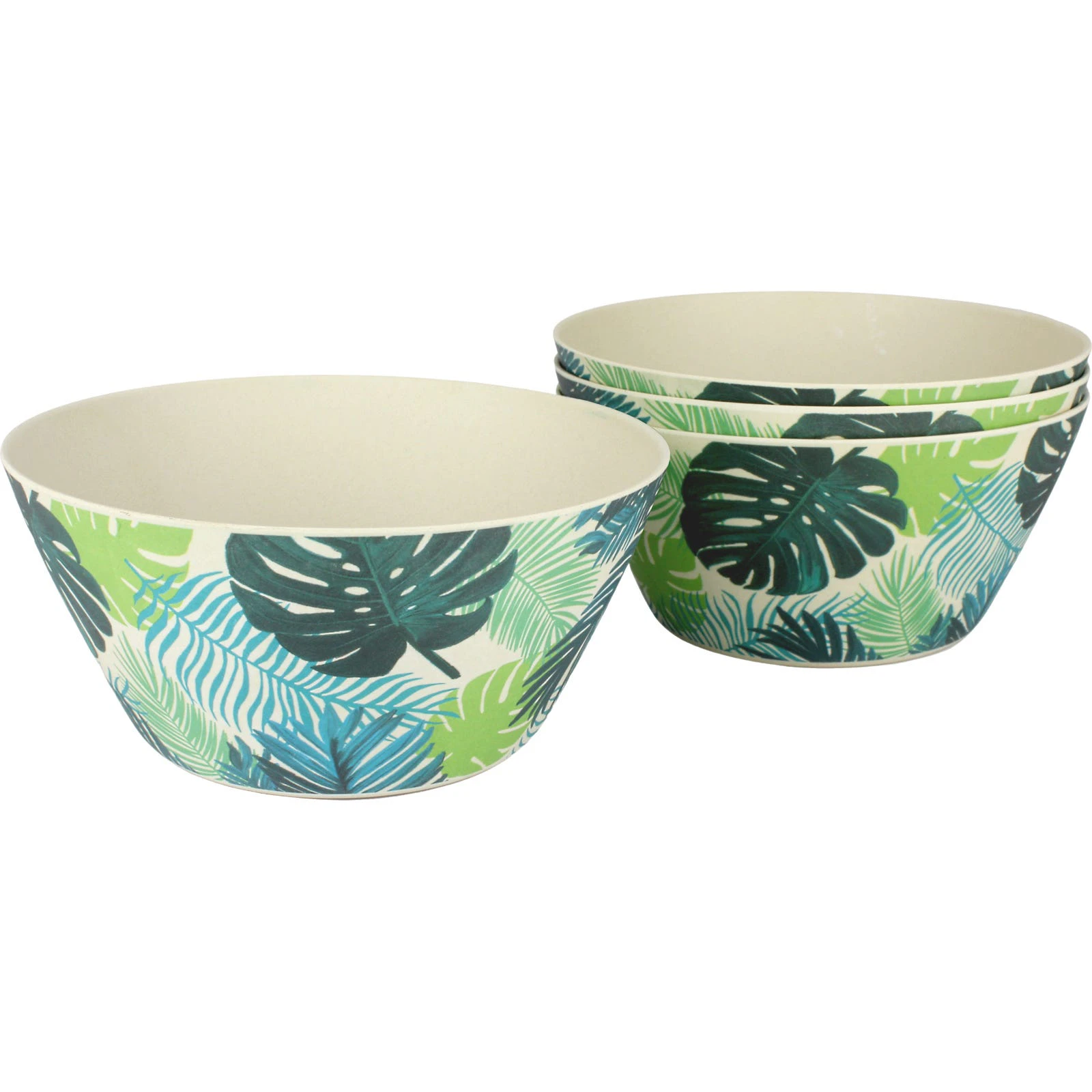 Frankie & Me Tropical Bamboo Fibre Bowls 14cm  (Set of 4)