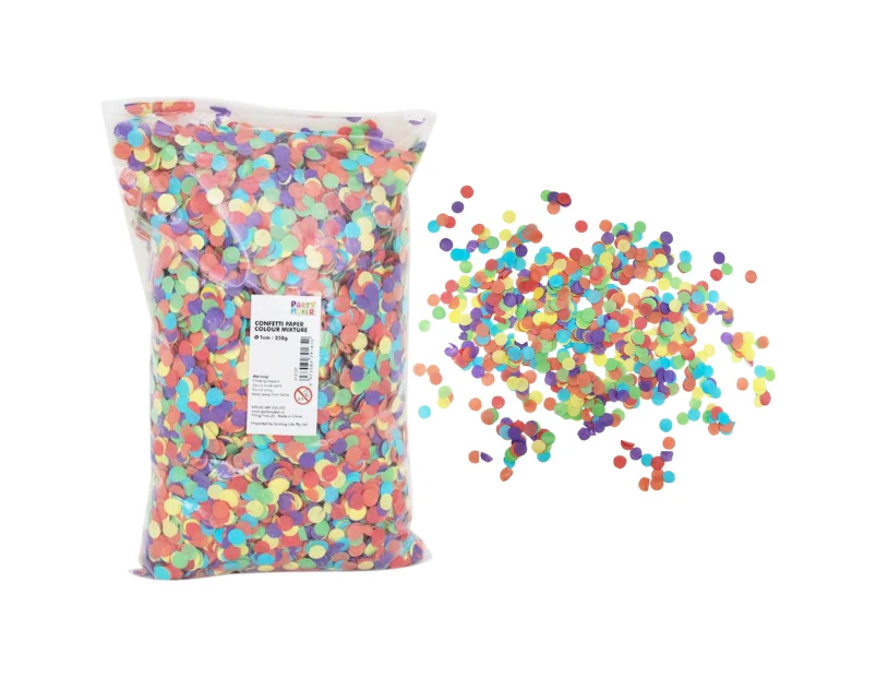 Multi Coloured Tissue Confetti 1cm (Bulk Pack of 250g)