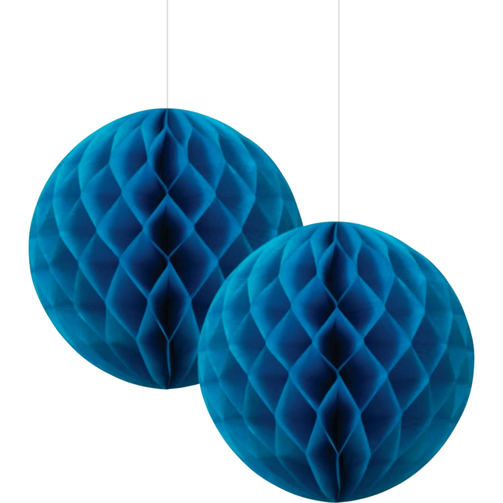 Royal Blue Honeycomb Balls 15cm (Pack of 2)