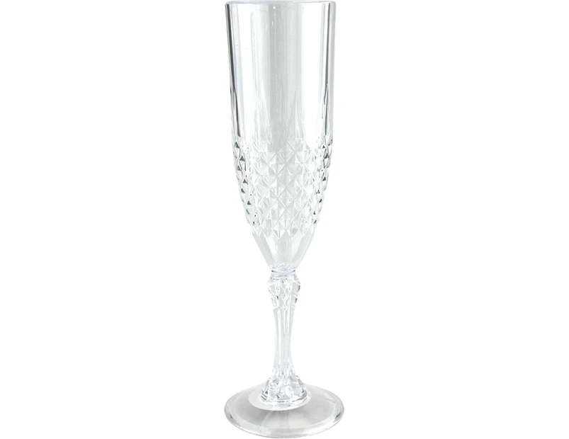 Crystal Look Clear Acrylic Champagne Glass