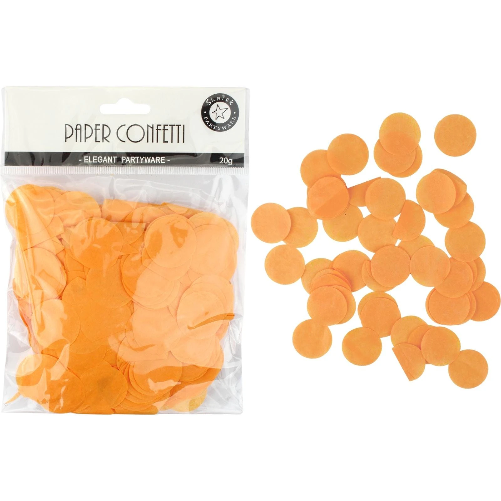 Orange Tissue Paper Confetti Dots (20g)