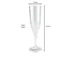 Crystal Look Clear Acrylic Champagne Glass