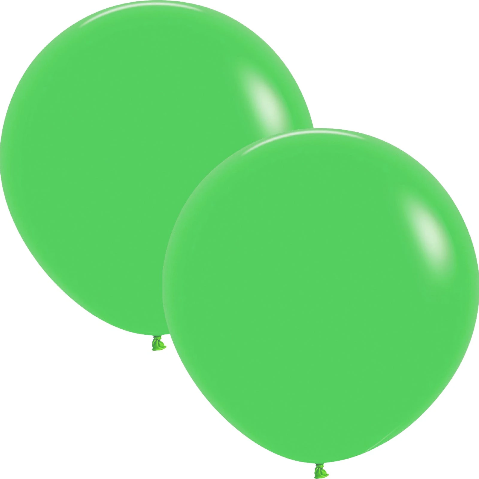 Five Star Jumbo 60cm Matte Lime Green Balloon Round (Pack of 2)