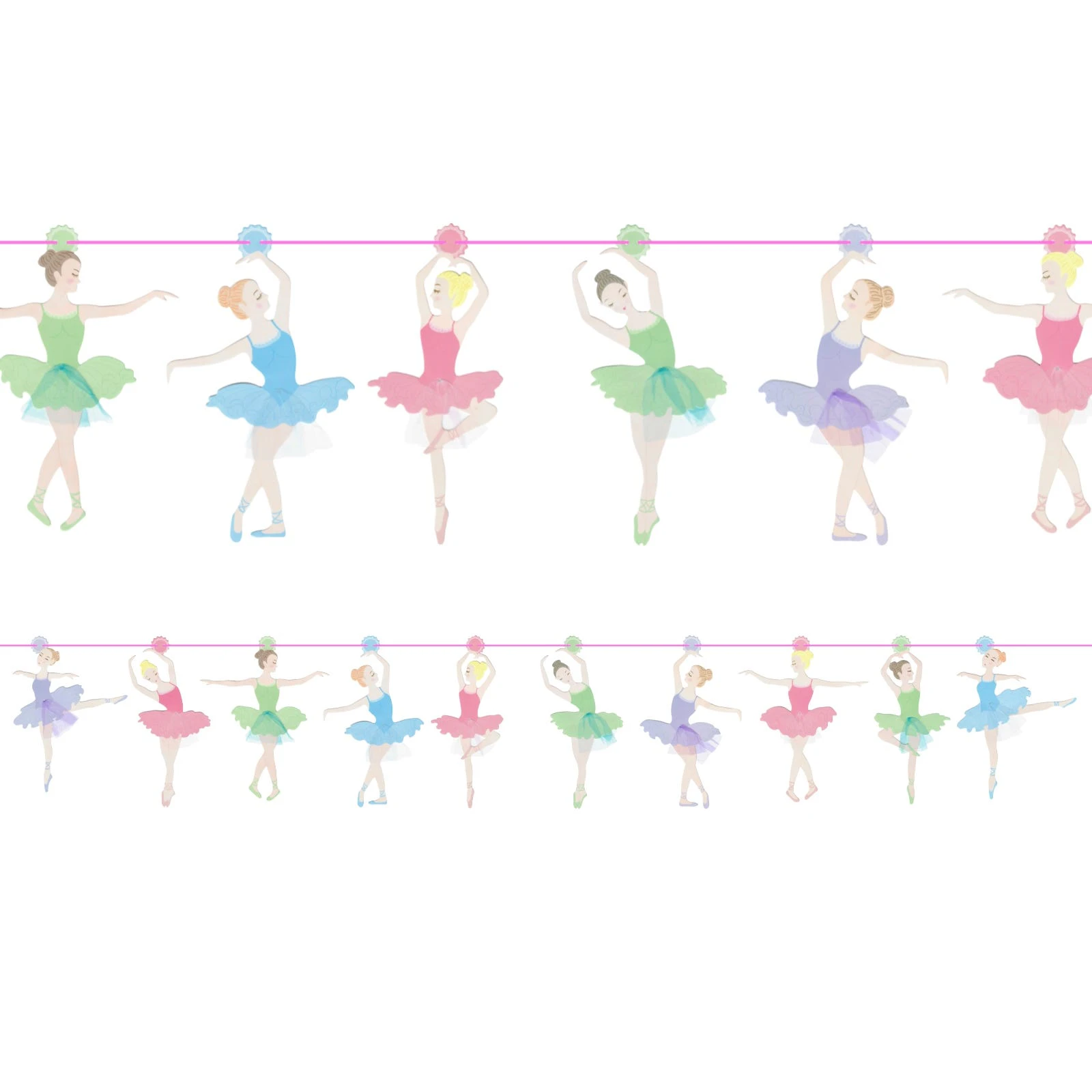 Ballerina Dancers Garland Banner