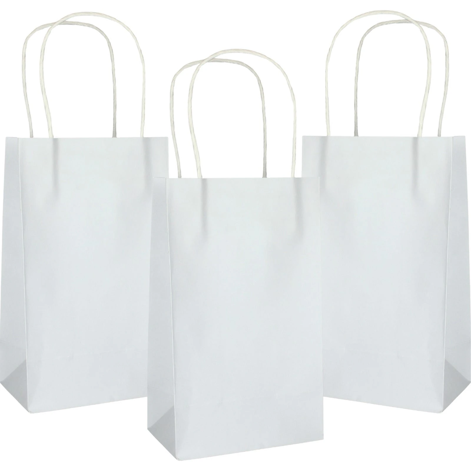 White Gift Bags 21.5cm (Pack of 5)