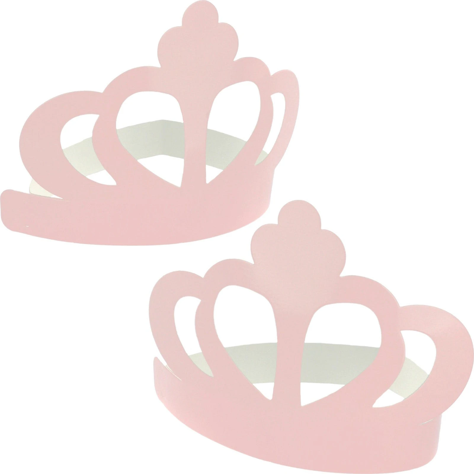 Light Pink Princess Paper Crowns (Pack of 6)