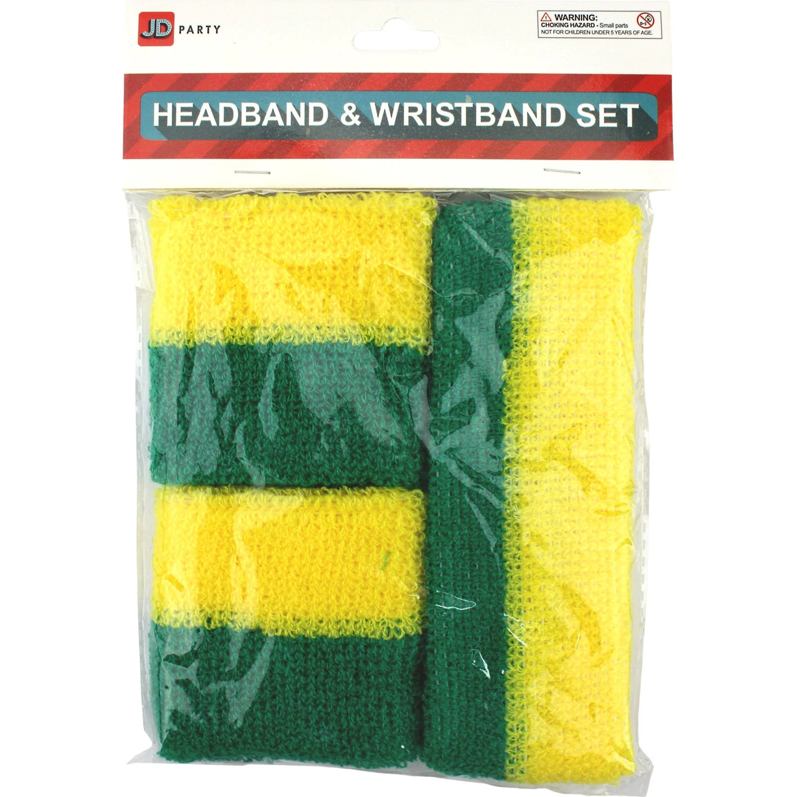 Green & Yellow Sweatband Set