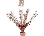 18th Birthday Rose Gold Star Foil Spray Centrepiece