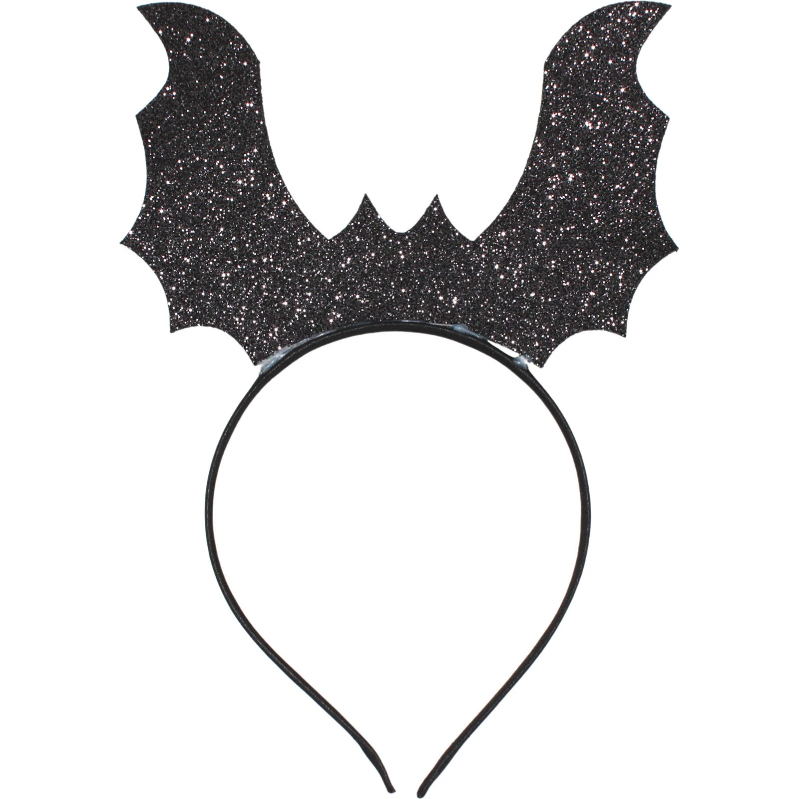 Black Bat Wings Glitter Headband