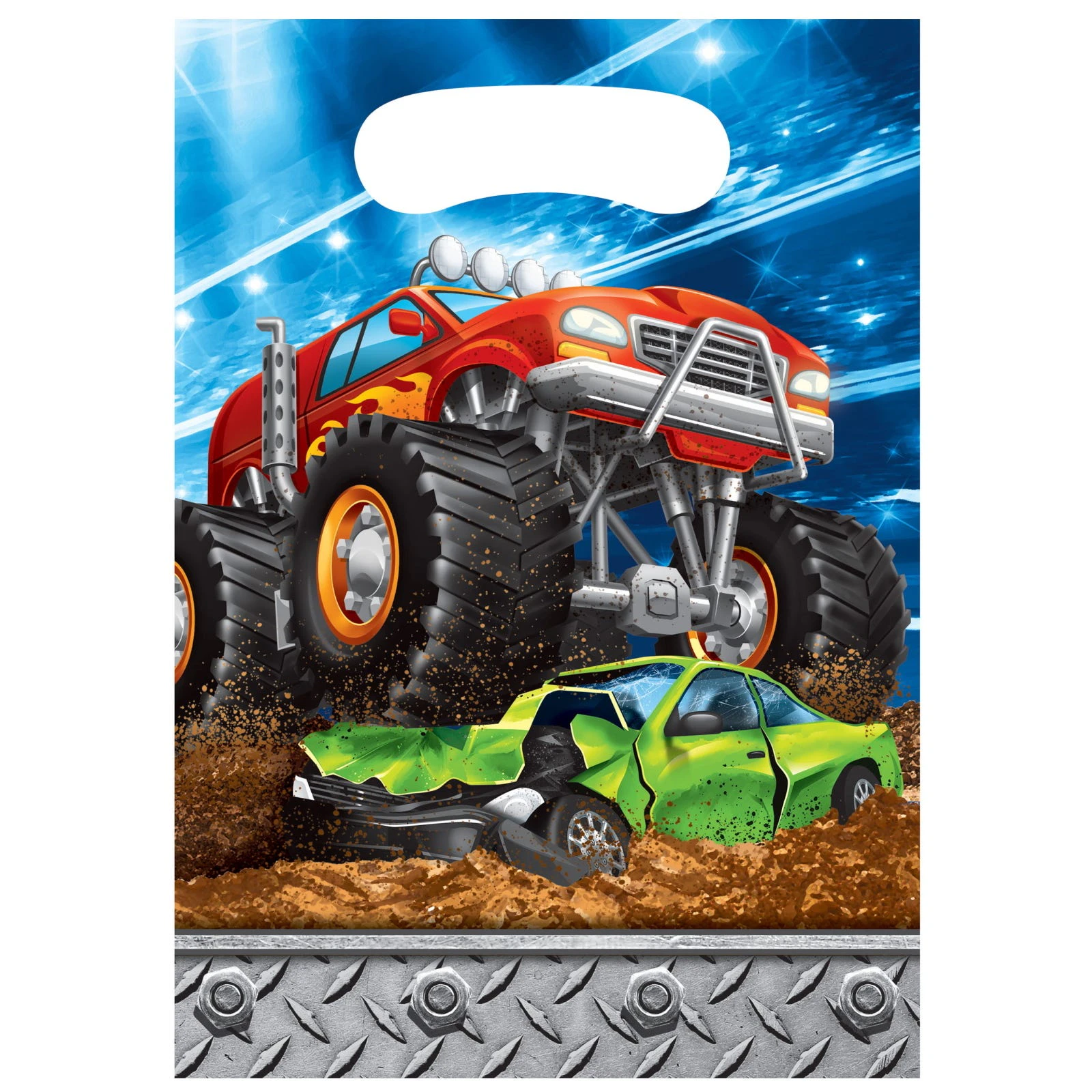 Monster Truck Rally Lolly/Treat Bags (Pack of 8)