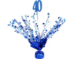 40th Birthday Blue Star Foil Spray Centrepiece