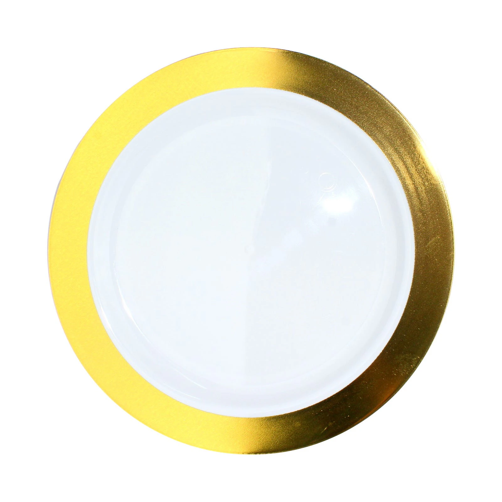 Gold Trim 19cm Plastic Plates (Pack of 6)