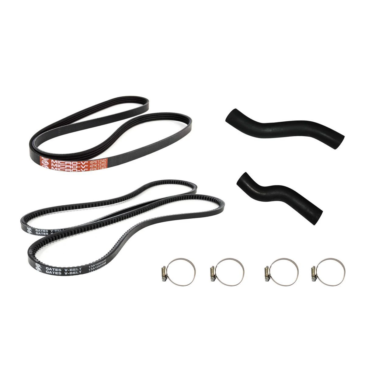 Gates radiator hose & fan belt kit for Toyota Landcruiser 100 Series 4.2 1HD-FTE