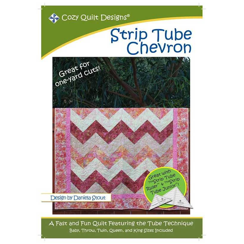 Strip Tube Chevron Quilt Pattern By Cozy Quilt Designs Quilting Sewing