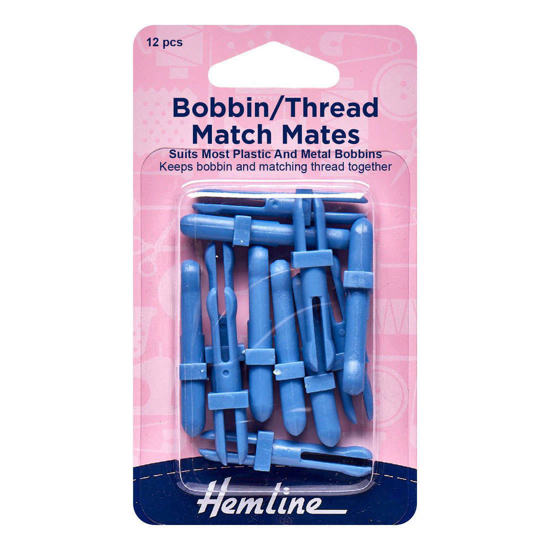 Hemline Bobin Thread Match Mates 12pcs Sewing Quilting DIY