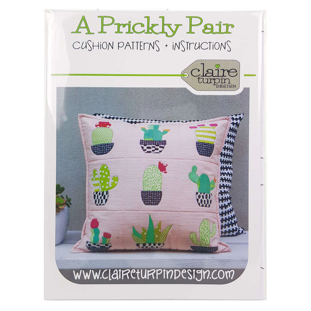 A Prickly Pair Cushion Pattern By Claire Turpin Design Quilting Sewing Home Decor