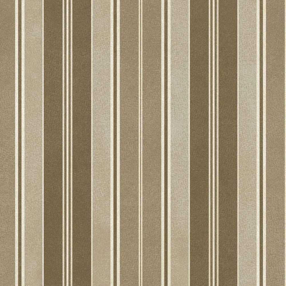 Flannel Fabric Awning Stripe Tan Heritage Woolies By Maywood Studio