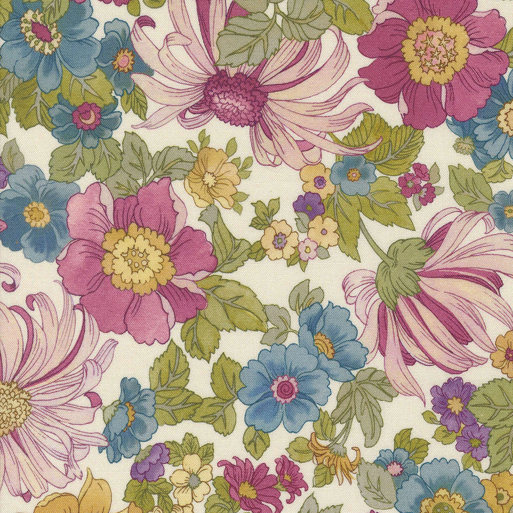 Moda Chelsea Garden Porcelain Rose Fabric by Moda M3374011