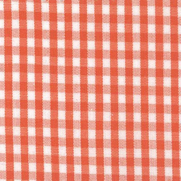 Picnic Check 2mm Orange By Devonstone Fabric Quilting Sewing Craft