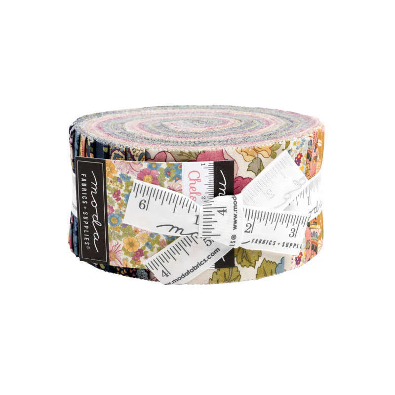 Moda Chelsea Garden Jelly Roll 2.5" Fabric Strips Quilting Sewing Craft