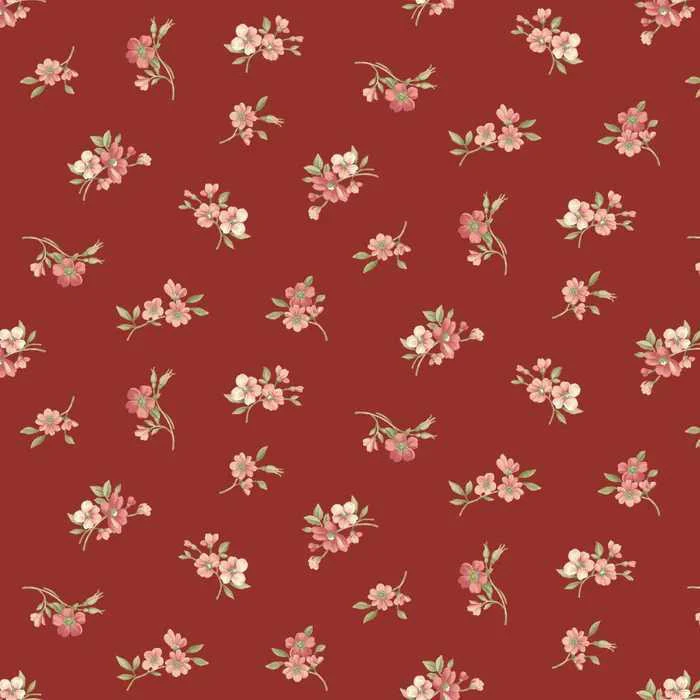 Sweet Blush Rose Red Rose Buds Fabric By PB Textiles PB4641R Quilting Sewing Craft