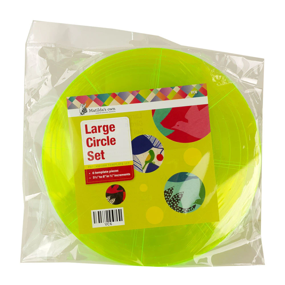 Matildas Own Large Circle Set Patchwork Template Set