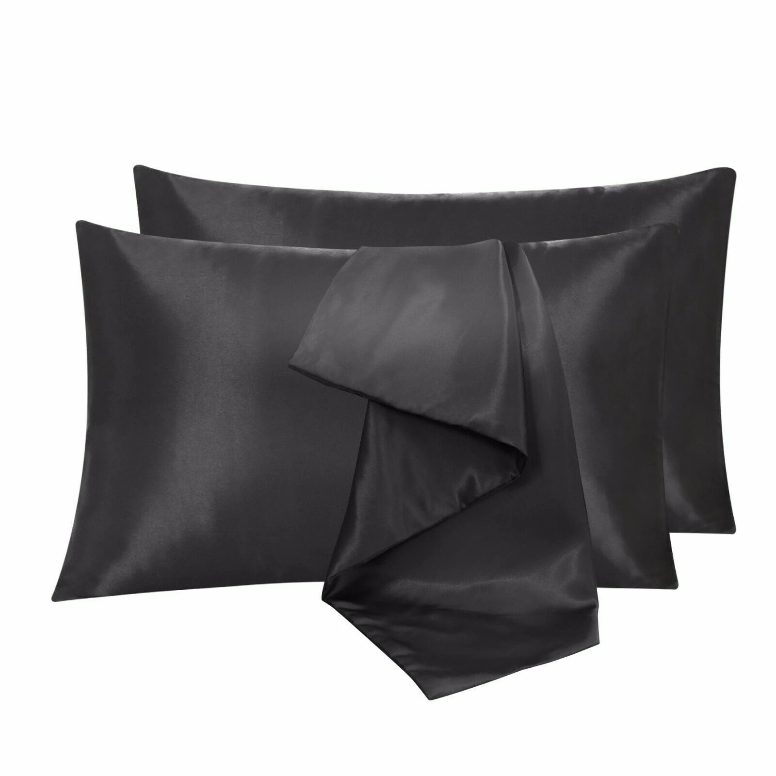 Bedroom Sleeping Pillow Case Protector - Black