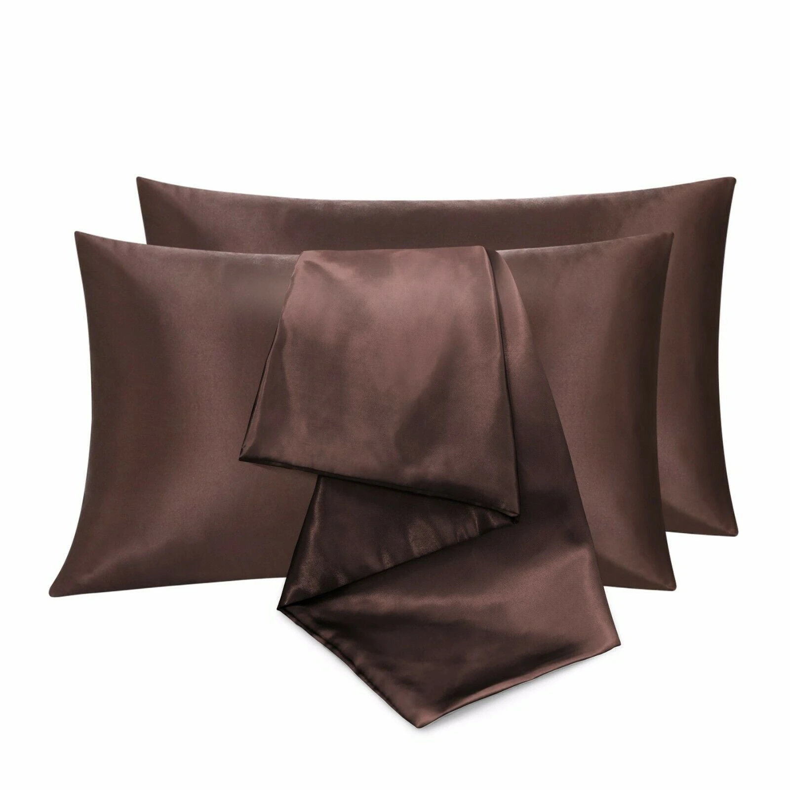 Bedroom Sleeping Pillow Case Protector - Chocolate Brown