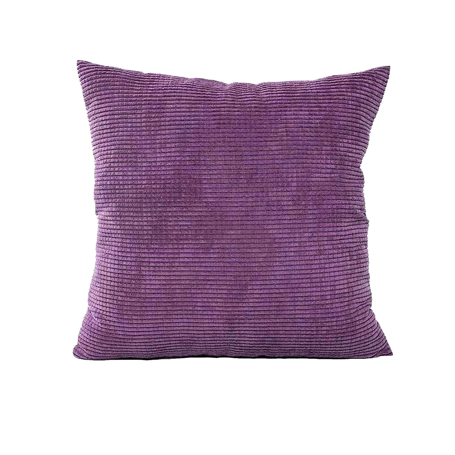 Violet Corduroy Cushion Throw Pillow Cover Velvet