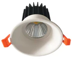 Tradelike 12W Coby Tri-Colour COB LED Downlight (90mm) White