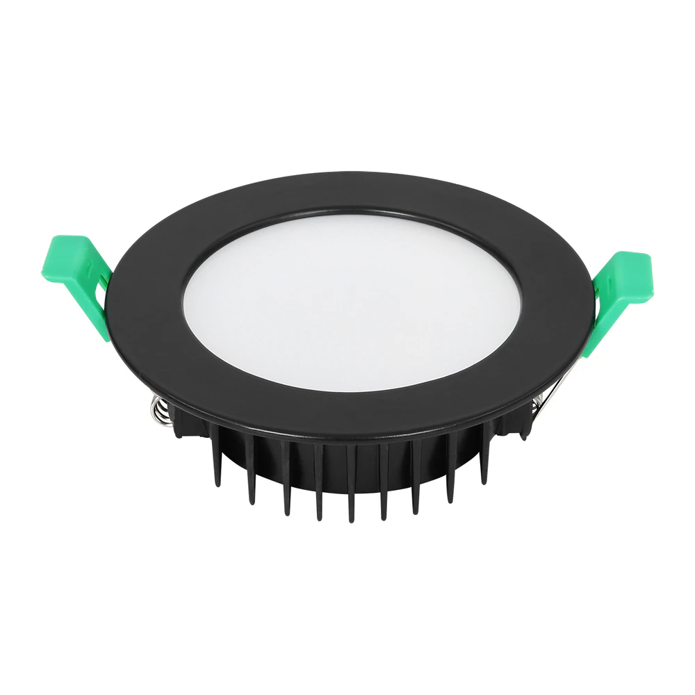 Tradelike 13W Blaze Tri-Colour Flush LED Downlight (90mm) Black