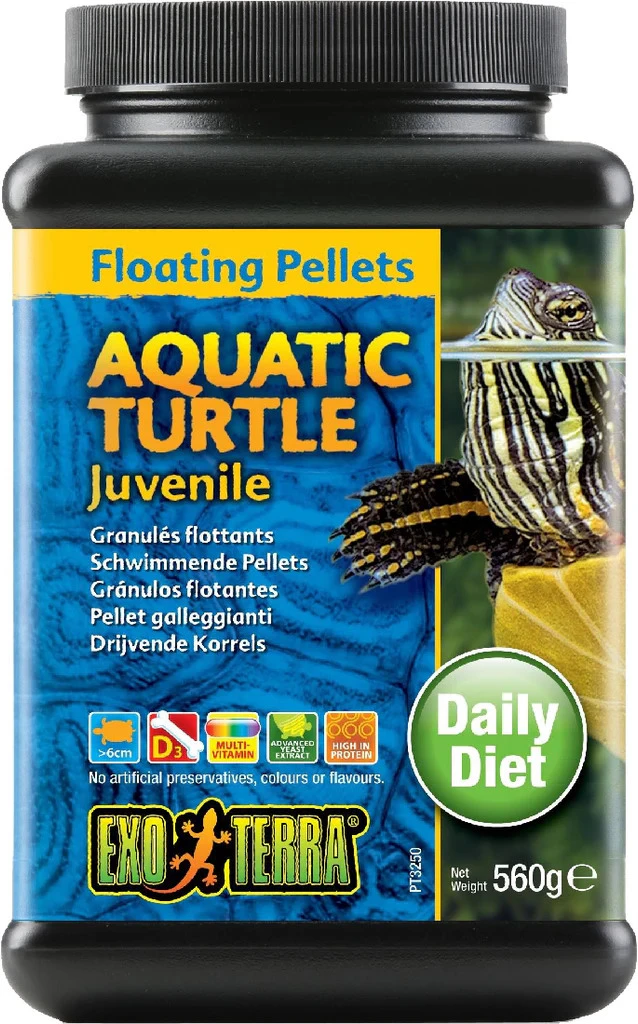 Exo Terra Turtle Food Juvenile Floating Pellets 560g