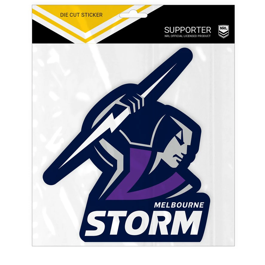 Melbourne Storm NRL Logo Sticker Car School Books