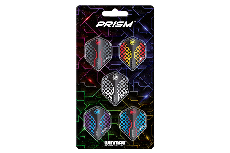 Winmau Dart Flights ZETA PRISM (Pack of 5 sets of 3 fights)