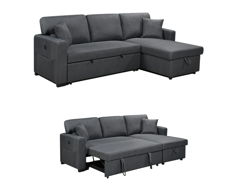 Foret 3 Seater Sofa Bed Modular Corner Pullout Lounge couch