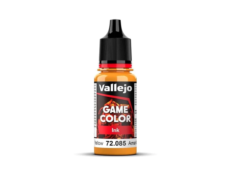 Paint - Vallejo Game Color Ink - Yellow  V2