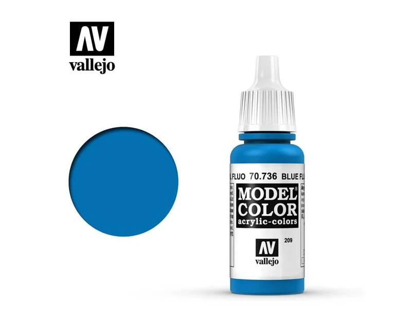Paint - Vallejo Model Colour - Fluro Blue  #209