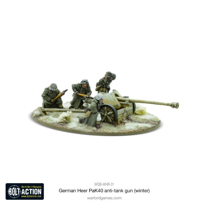 Bolt Action - German - German Heer - 75mm Pak 40 Anti-Tank Gun (Winter)