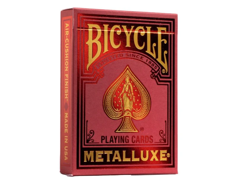 Playing Cards - Bicycle Metalluxe Red