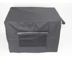 YES4PETS 42' Dog Cat Rabbit Collapsible Crate Pet Cage Canvas Cover-Black