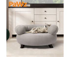 Pawz Pet Sofa Bed Elevated Dog Cat Warm Soft Lounge Couch Round Cushion Pillow