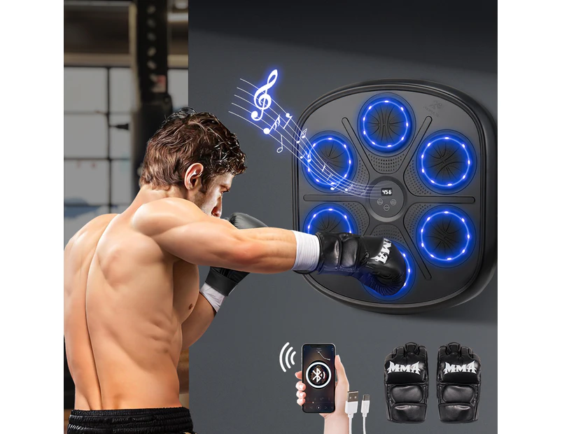 Propulse Smart Punching Boxing Electronic Music Machine 8 Speeds with Box Gloves