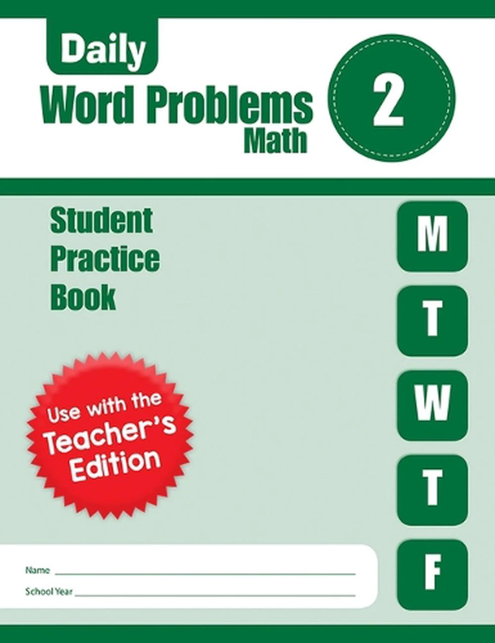 Daily Word Problems Math, Grade 2 Student Workbook