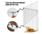 Foldable Pet Dog Safety Gate Fence Universal Folding Enclosure Playpen Play Pen 8pcs Panel 74cm Tall for Puppy Cat Rabbit Pet Indoor Outdoor