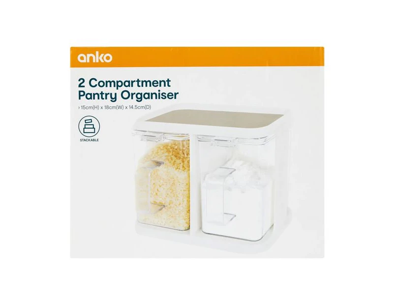 2 Compartment Pantry Organiser - Anko