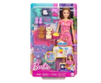 Barbie Doll & Puppy Slumber Party Playset